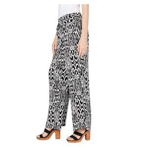 INC International Concepts Black and White Wide Leg Pants